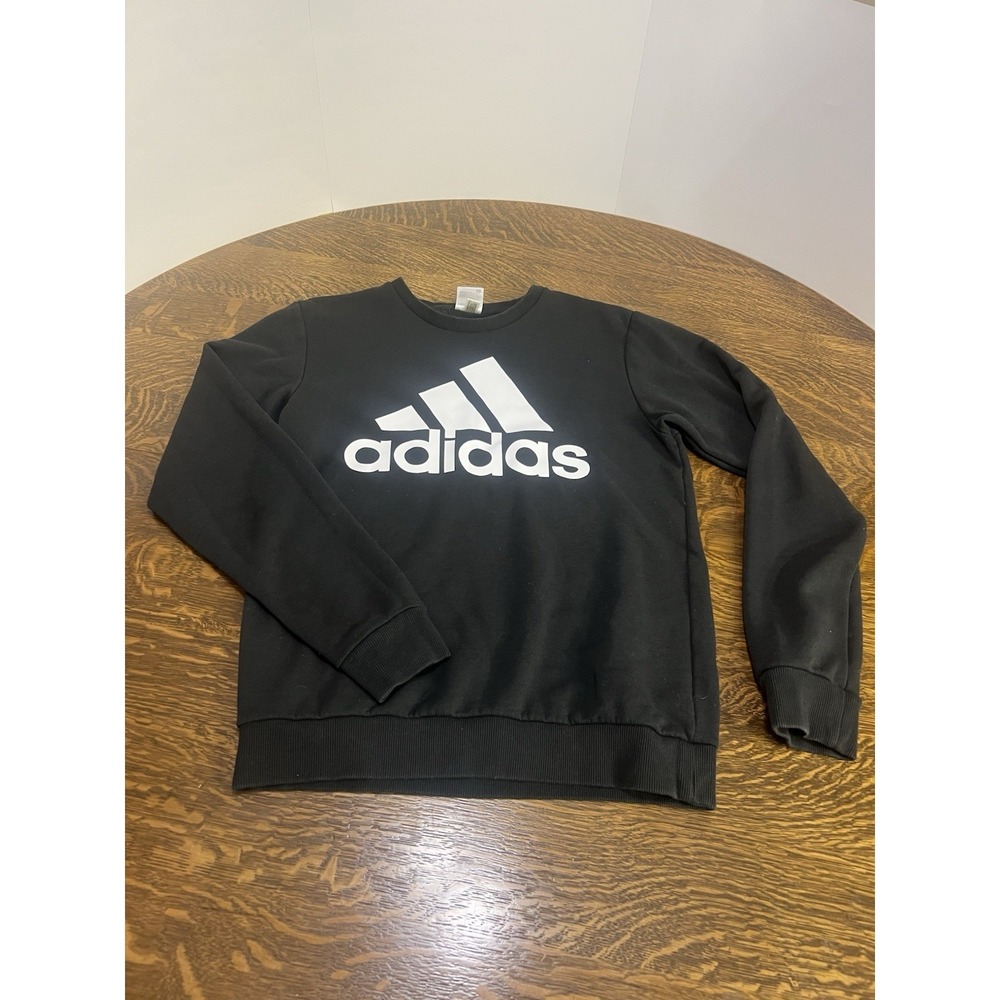 Adidas‎ Womens Small Black Sweatshirt Pullover Crewneck